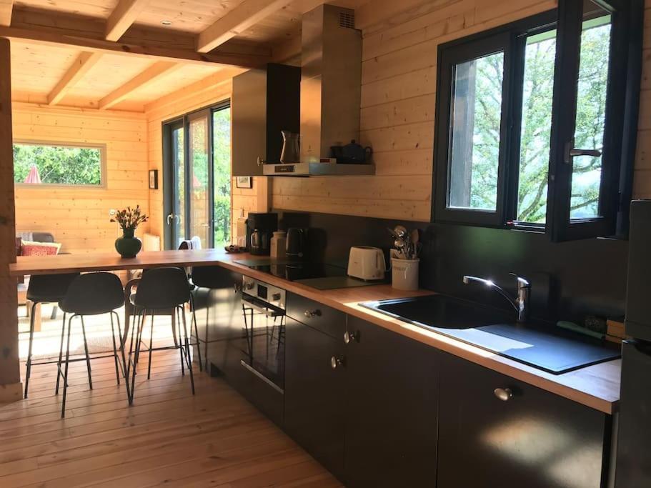 Maison De Bois En Pleine Nature A 20 Min De Beaune Montceau-et-Echarnant Exteriér fotografie